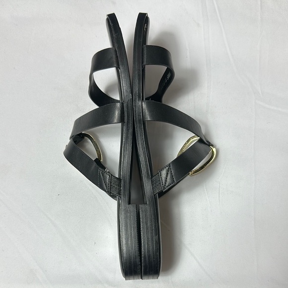 DV by Dolce Vita Black Modern Slip-On Strapy Sandals Sz 11 - Picture 6 of 8